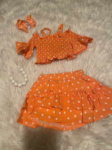 Polka Dot Skirt set