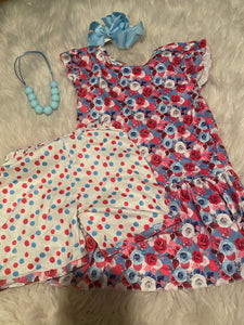 Floral Polka Dot set