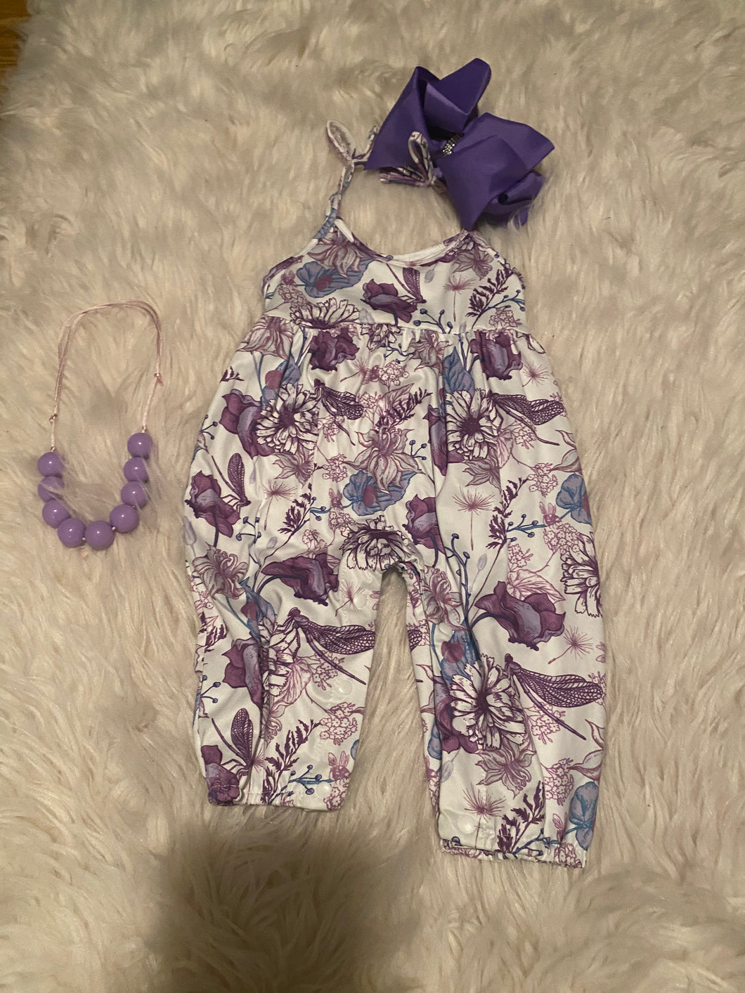 Purple Floral Jumper