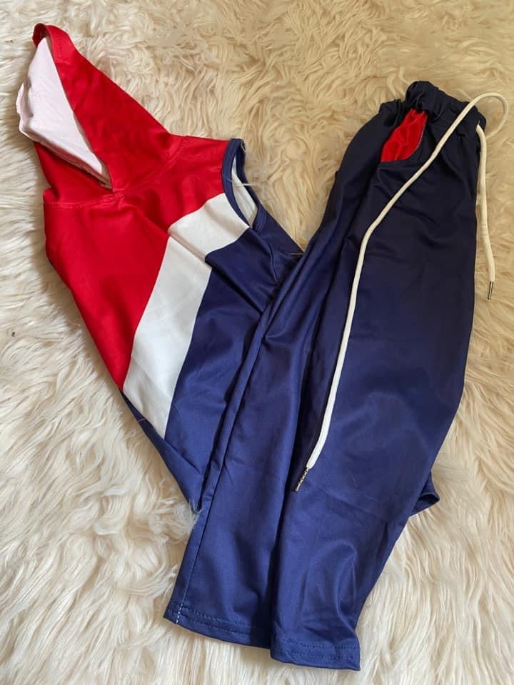 Red White & Blue Pants Set